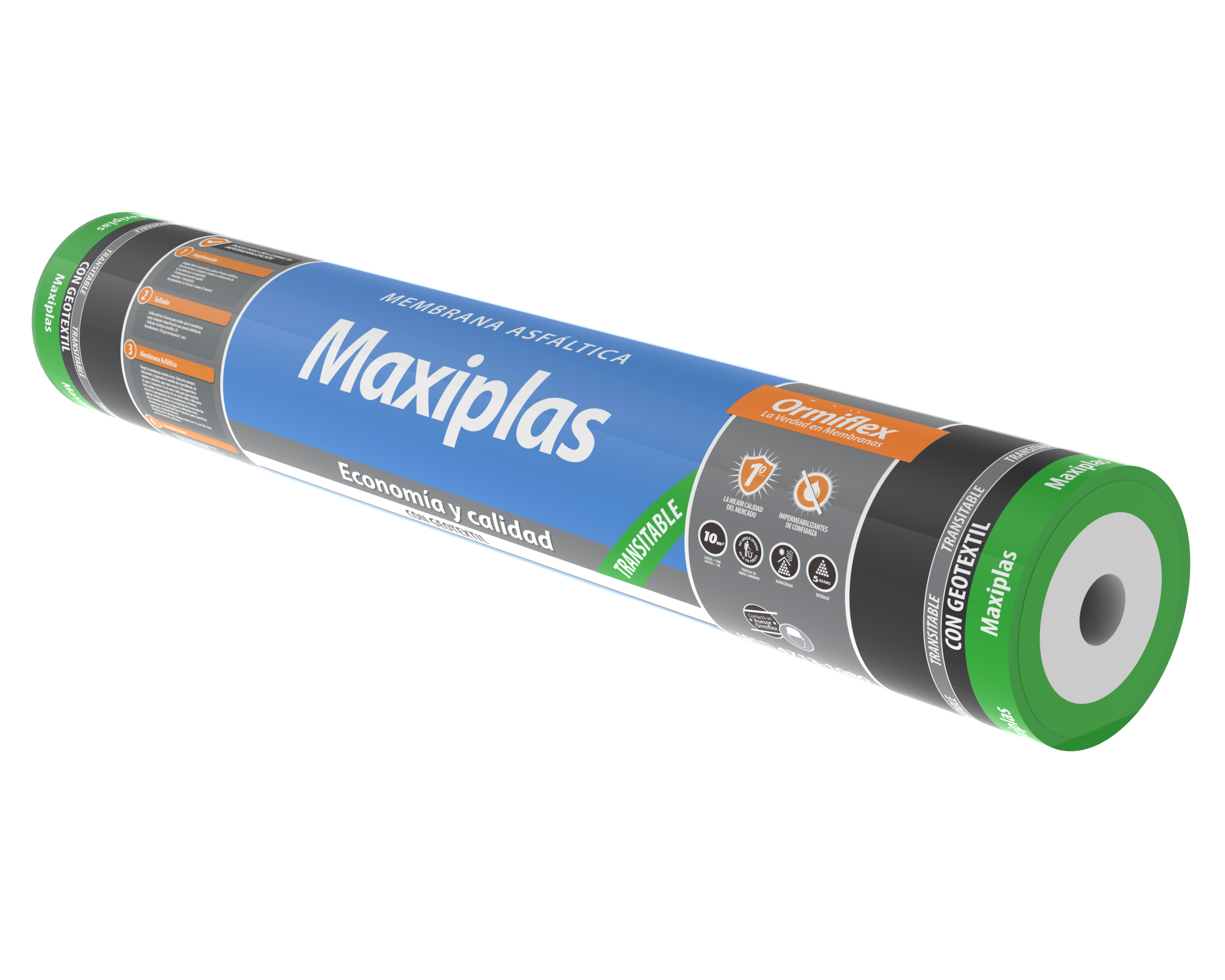 Rollo de membrana Ormiflex Maxiplas geotextil